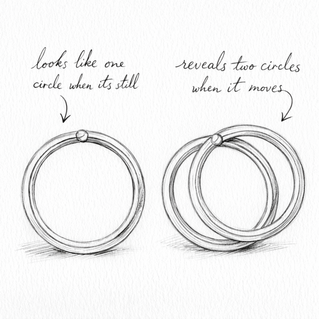 BUBBLE TWO TONE EARRINGS