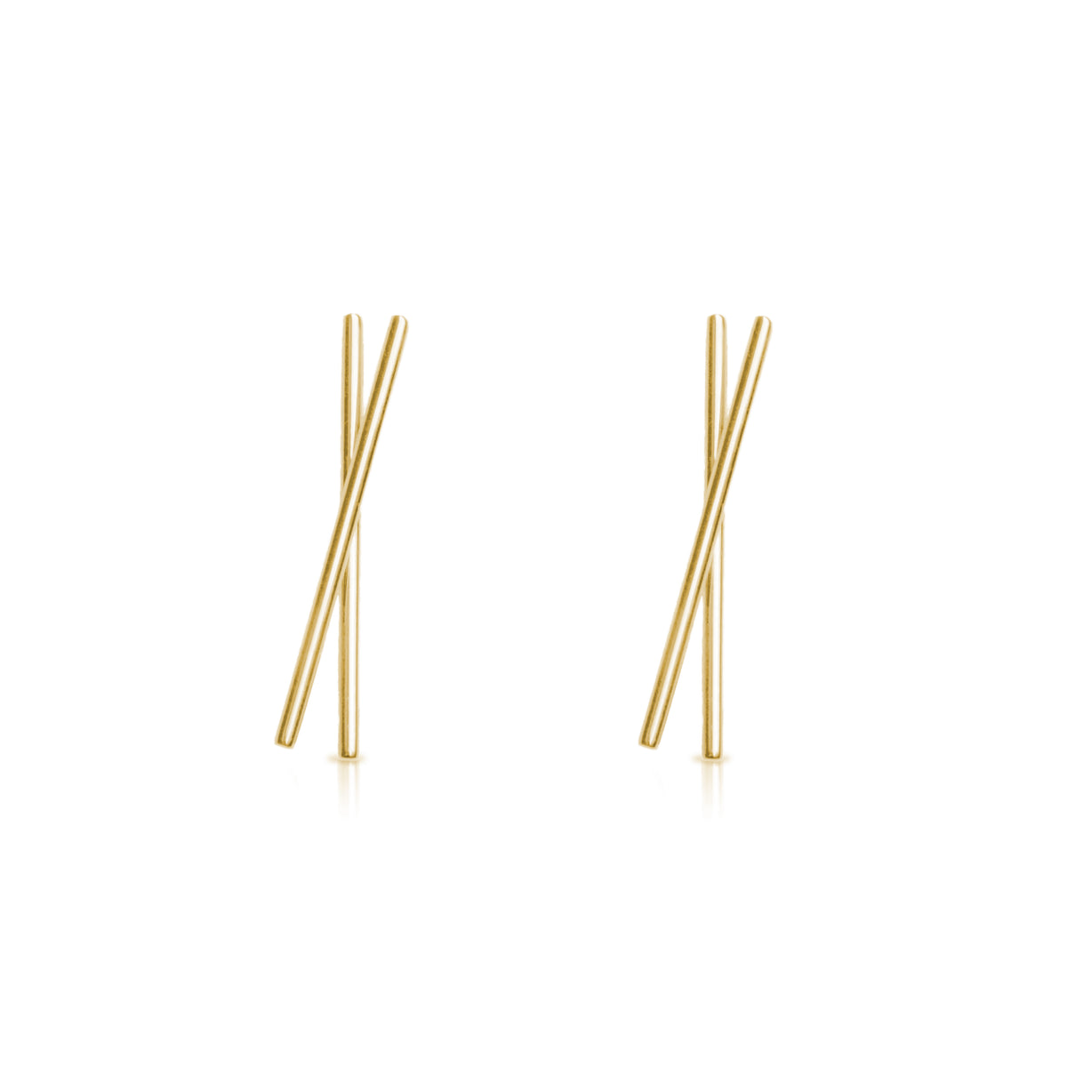 MINI TICK TOCK GOLD EARRINGS