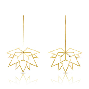 Maple Leaf Gold Earrings