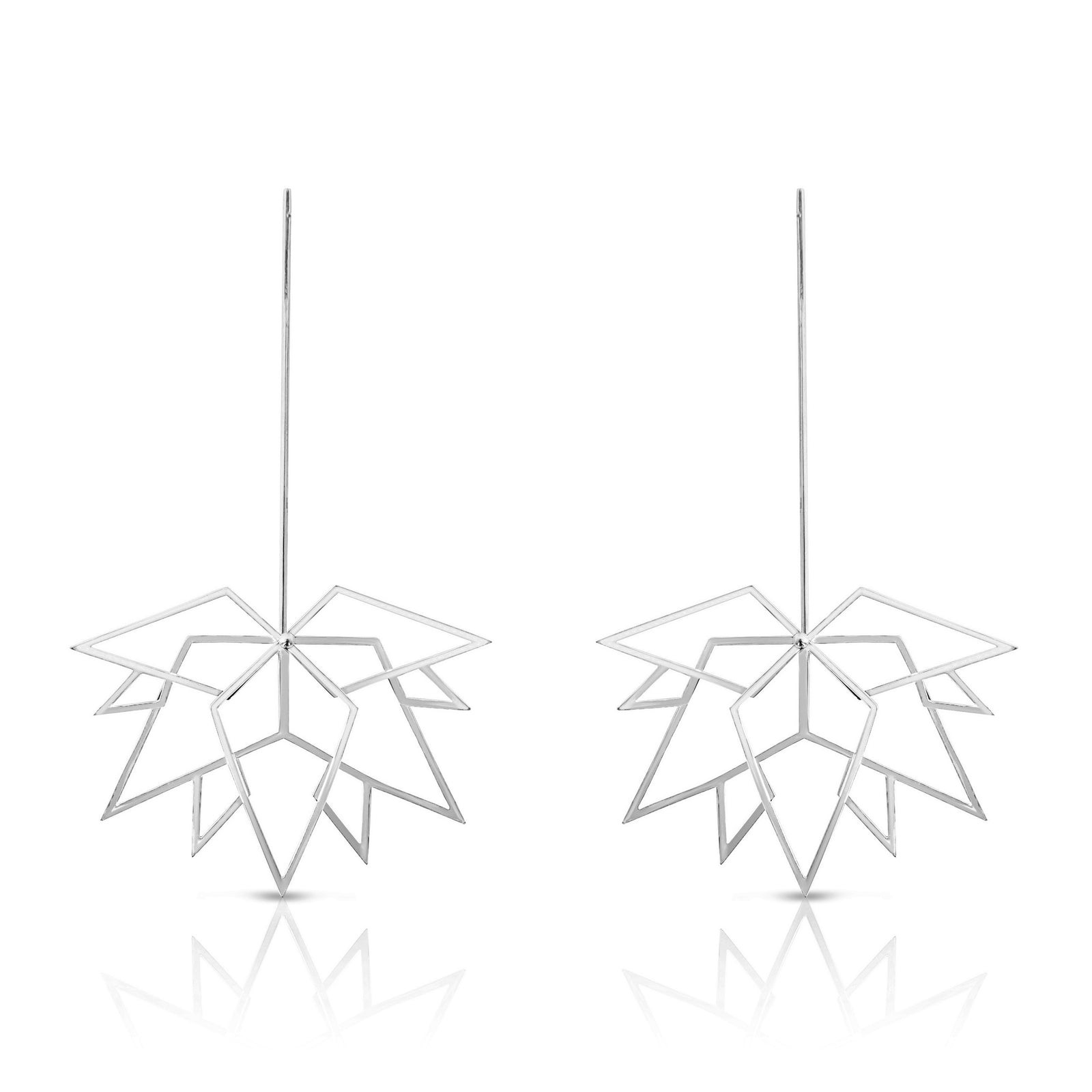 Maple Leaf Silver Earrings