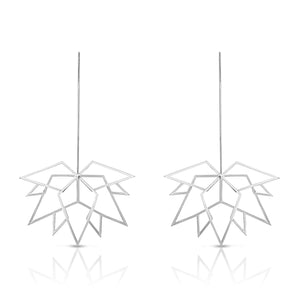 Maple Leaf Silver Earrings