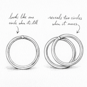 Bubble two tone earrings