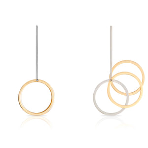 Eclipse Two Tone Earrings