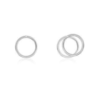 Bubble silver earrings