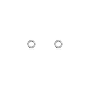 Circle stud earrings
