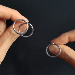 Bubble silver earrings