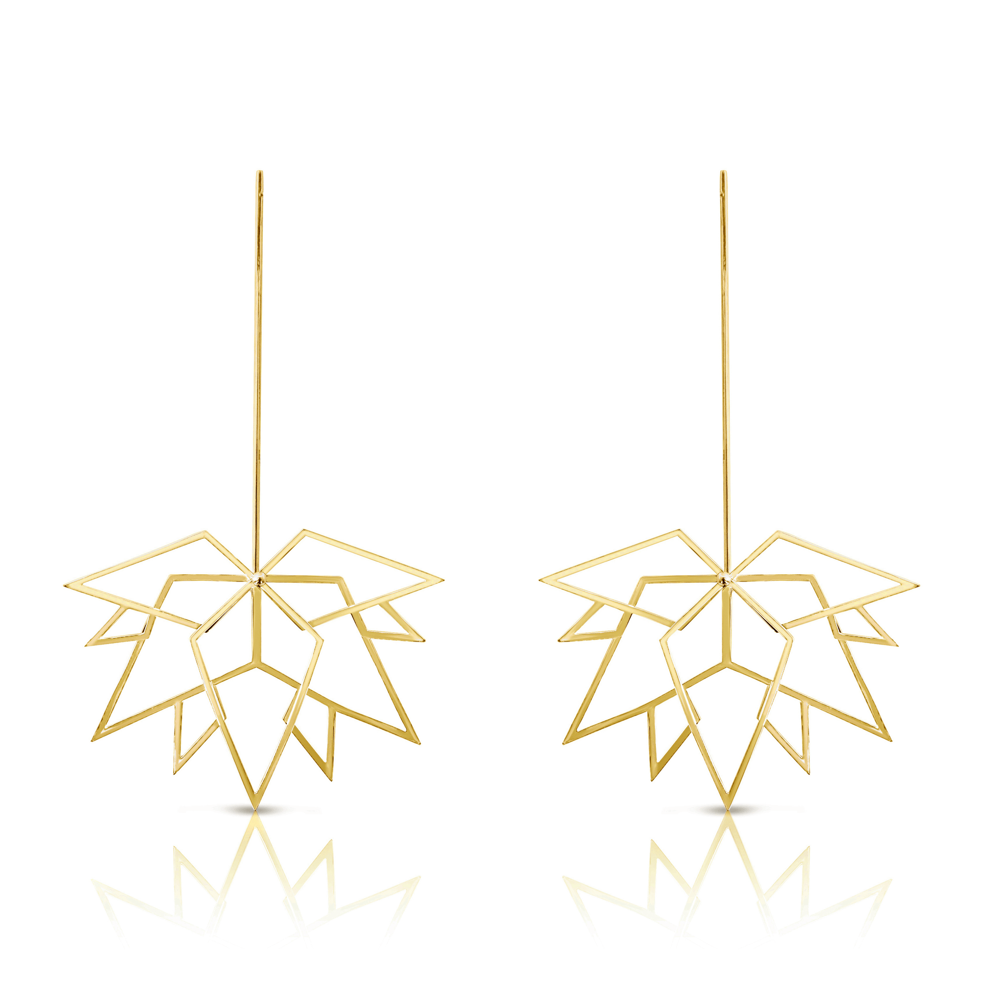 Maple Leaf Gold Earrings