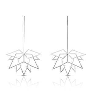 Maple Leaf Silver Earrings