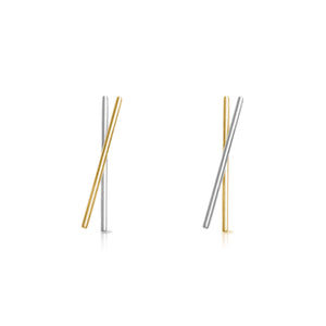 MINI TICK TOCK TWO TONE EARRINGS - MIX & MATCH