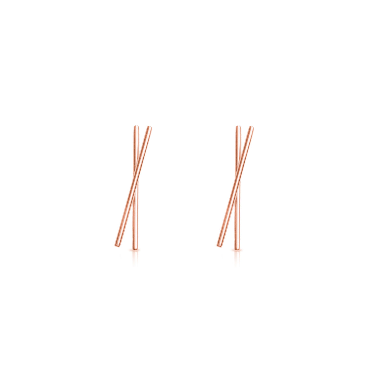 MINI TICK TOCK ROSE GOLD EARRINGS