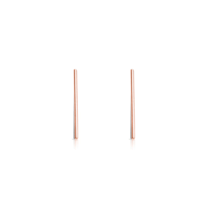 Mini Tick Tock Rose Gold Earrings