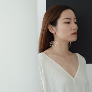 Maple Leaf Rose Gold Earrings