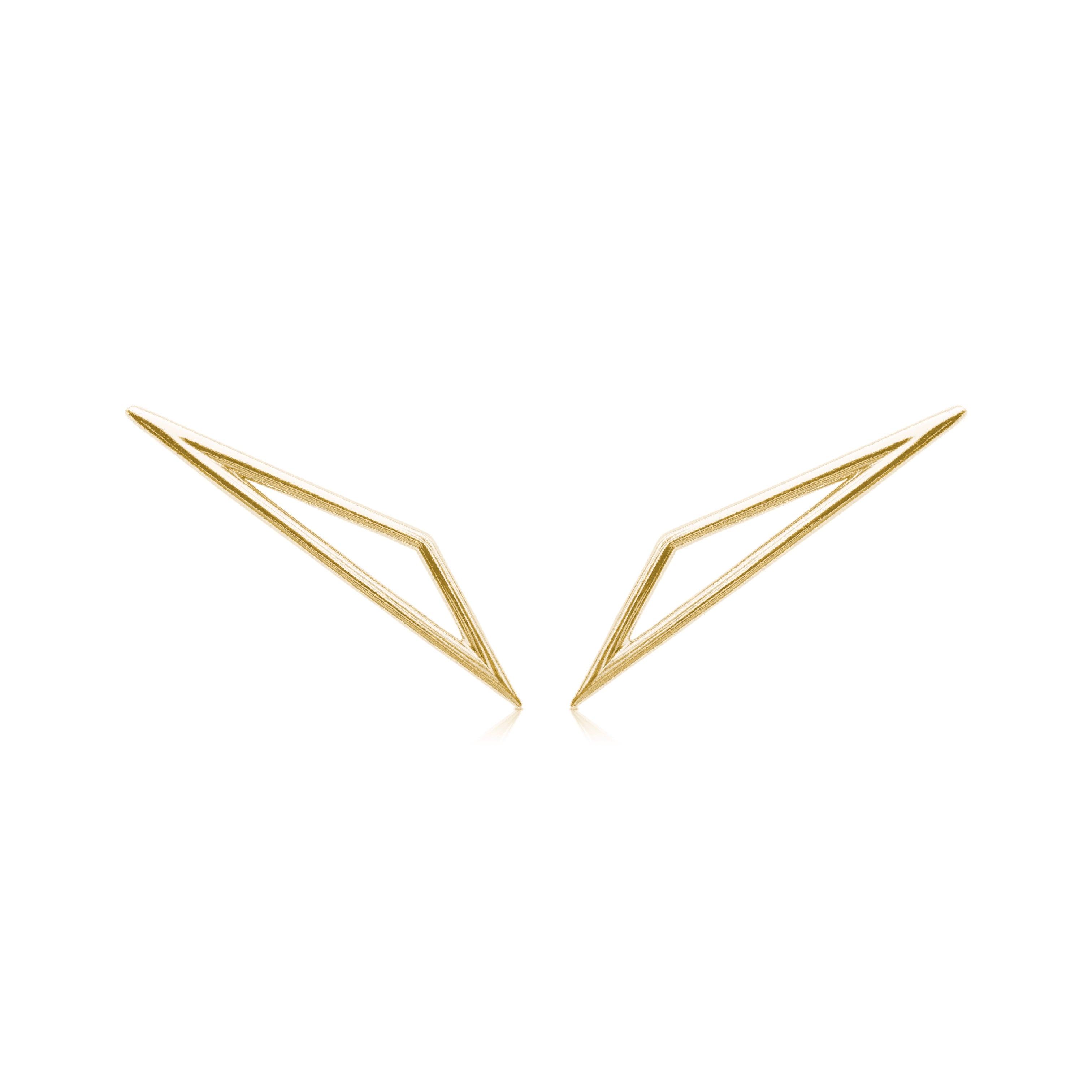 Fight or Flight Gold Earrings