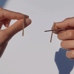 Mini Tick Tock Gold Earrings